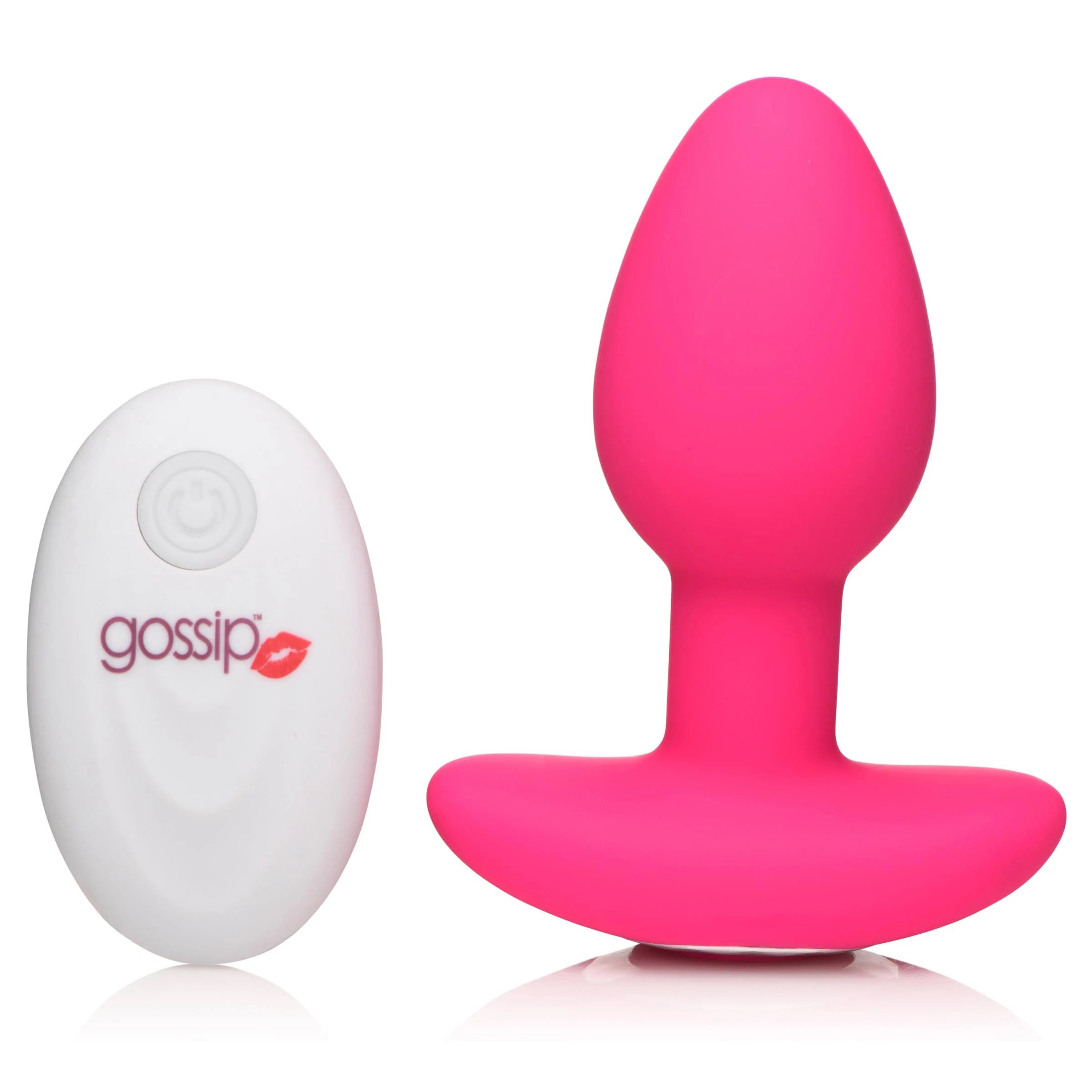 Gossip Pop Rocker 10x Vibrating Silicone Plug - Magenta Luxe Ember Essentials