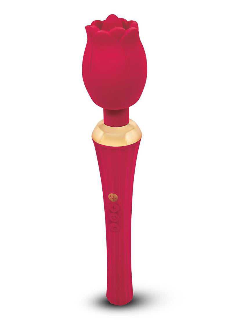 Secret Kisses Rosegasm Bouquet Rose Wand - Red Luxe Ember Essentials