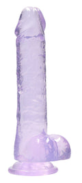 8 Inch Realistic Dildo With Balls - Purple Luxe Ember Essentials