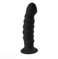 Kendall Silicone Dong Swirled Satin Finish - Black Luxe Ember Essentials
