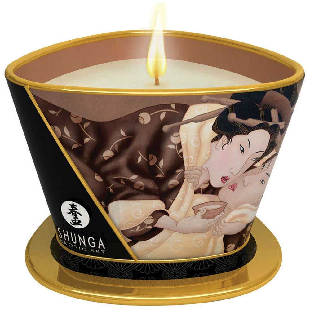 Massage Candle - Excitation - Intoxicating Chocolate - 5.7 Oz. Luxe Ember Essentials