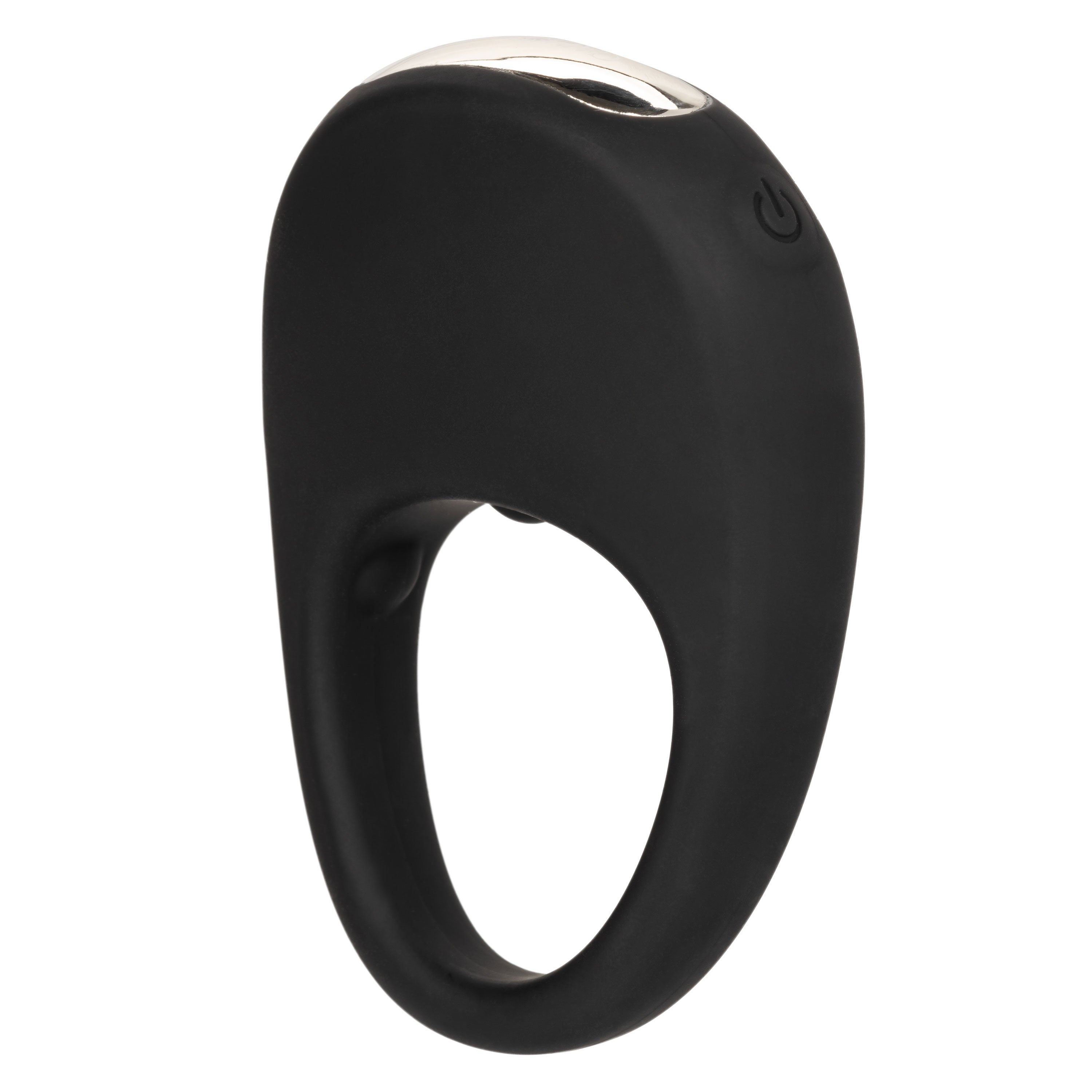 Silicone Rechargeable Pleasure Ring - Black - Black Luxe Ember Essentials