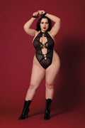 Fetish Teddy and Restraints Dmnd - Queen Size - Black Luxe Ember Essentials