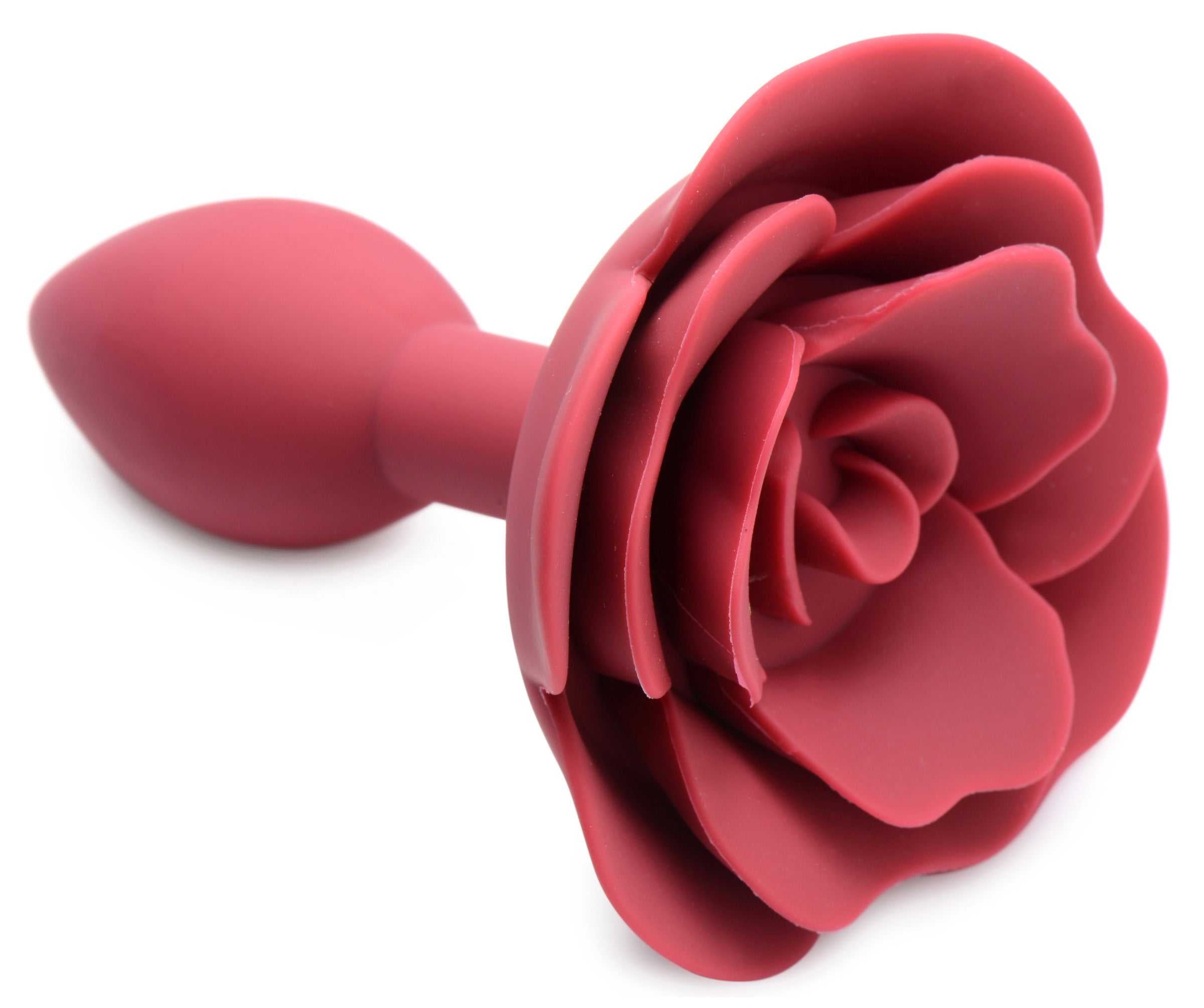 Booty Bloom Silicone Rose Anal Plug - Small Luxe Ember Essentials