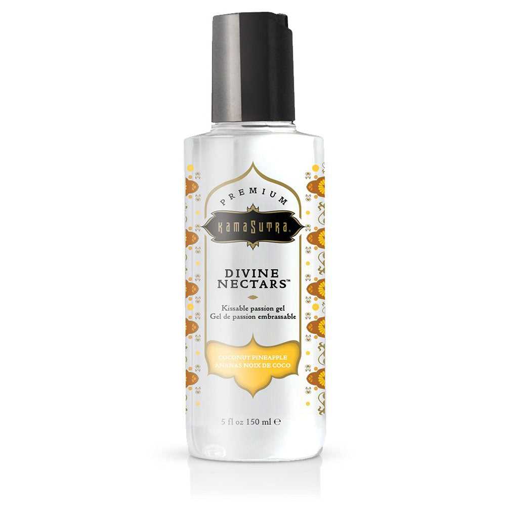 Divine Nectars Flavored Body Glide - Coconut Pineapple - 5 Fl Oz. 150ml Luxe Ember Essentials