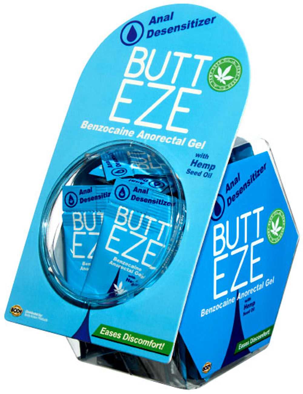 Butt Eze With Hemp - Fish Bowl Display - 50 Pc Luxe Ember Essentials