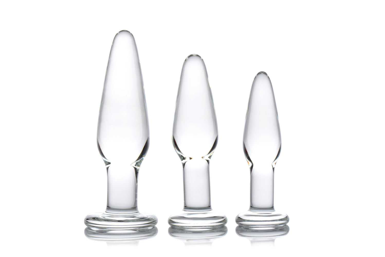 Dosha 3 Piece Glass Anal Plug Kit Luxe Ember Essentials