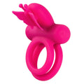 Silicone Rechargeable Dual Butterfly Ring - Pink Luxe Ember Essentials