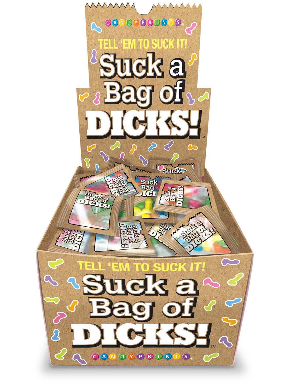 Suck a Bag of Dicks Display 100pk Luxe Ember Essentials