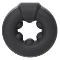 "Alpha Liquid Silicone Beaded Optimum Ring Black SE1491052"
