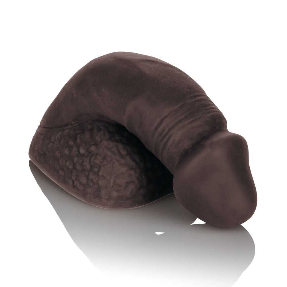 Packer Gear 4" Silicone Packing Penis - Black Luxe Ember Essentials