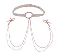"Peaches N Creame Collar With Nipple Clamps - Pink SS09963"