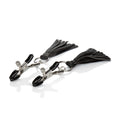 Nipple Play Playful Tassels Nipple Clamps - Black Luxe Ember Essentials