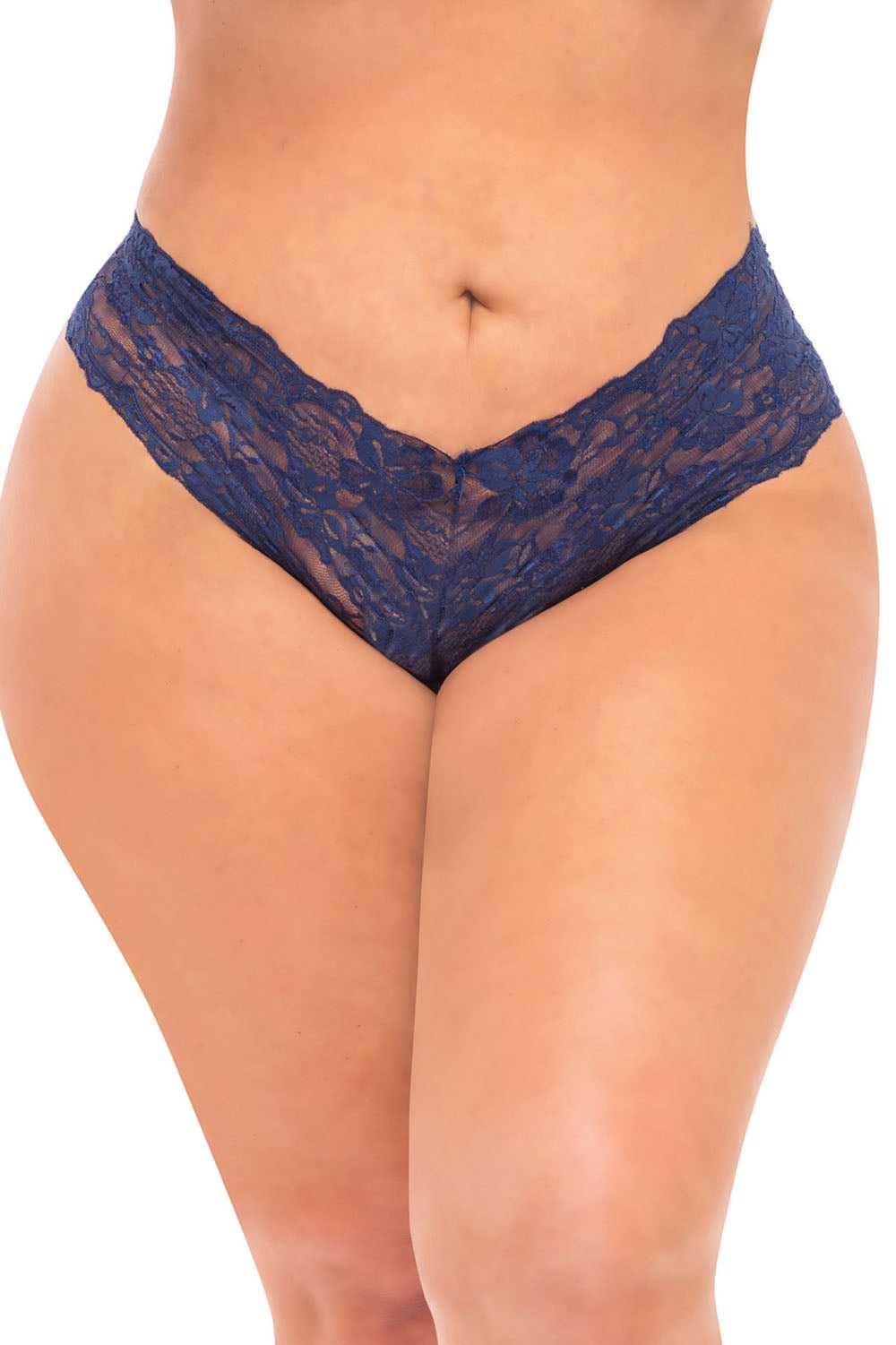 Good Night Kiss Boyshort With Elastic Detail - Estate Blue - 3x4x Luxe Ember Essentials