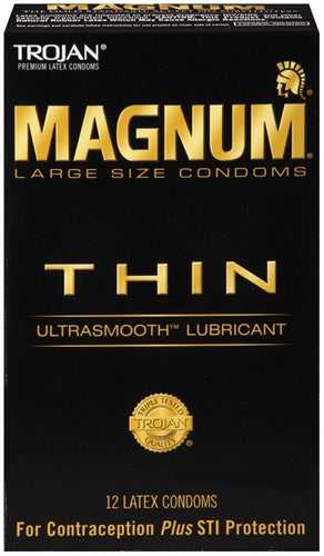 Trojan Magnum Thin - 12 Pack Luxe Ember Essentials