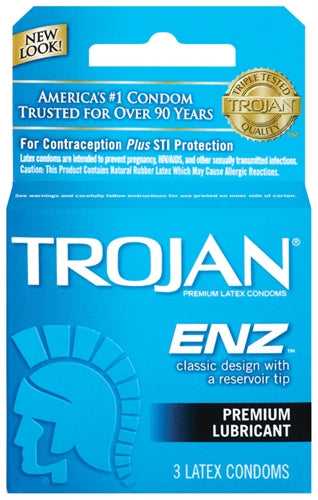 Trojan Enz Lubricated - 3 Pack Luxe Ember Essentials