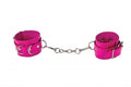 Leather Cuffs for Hands and Ankles - Pink Luxe Ember Essentials
