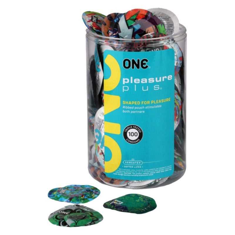 One Pleasure Plus - 100 Piece Bowl Luxe Ember Essentials