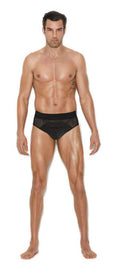 Men's Mesh and Lycra Jock Strap - Large/xlarge - Black Luxe Ember Essentials