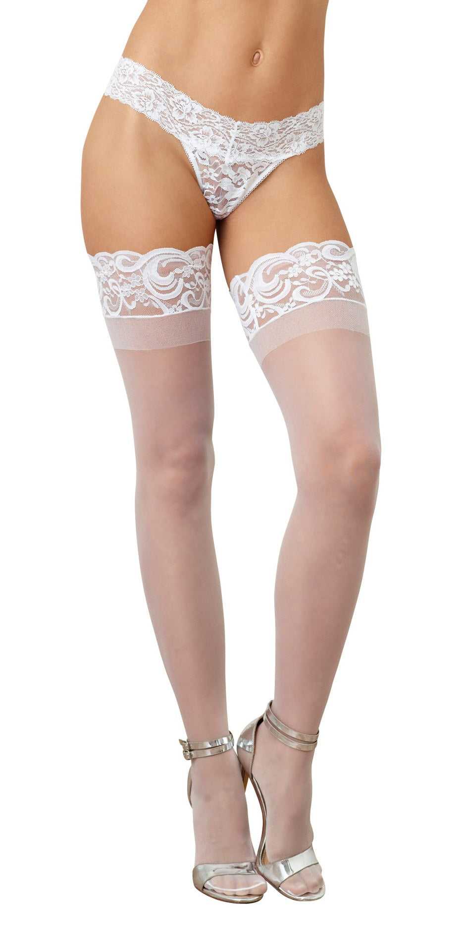 Thigh High - One Size - White Luxe Ember Essentials