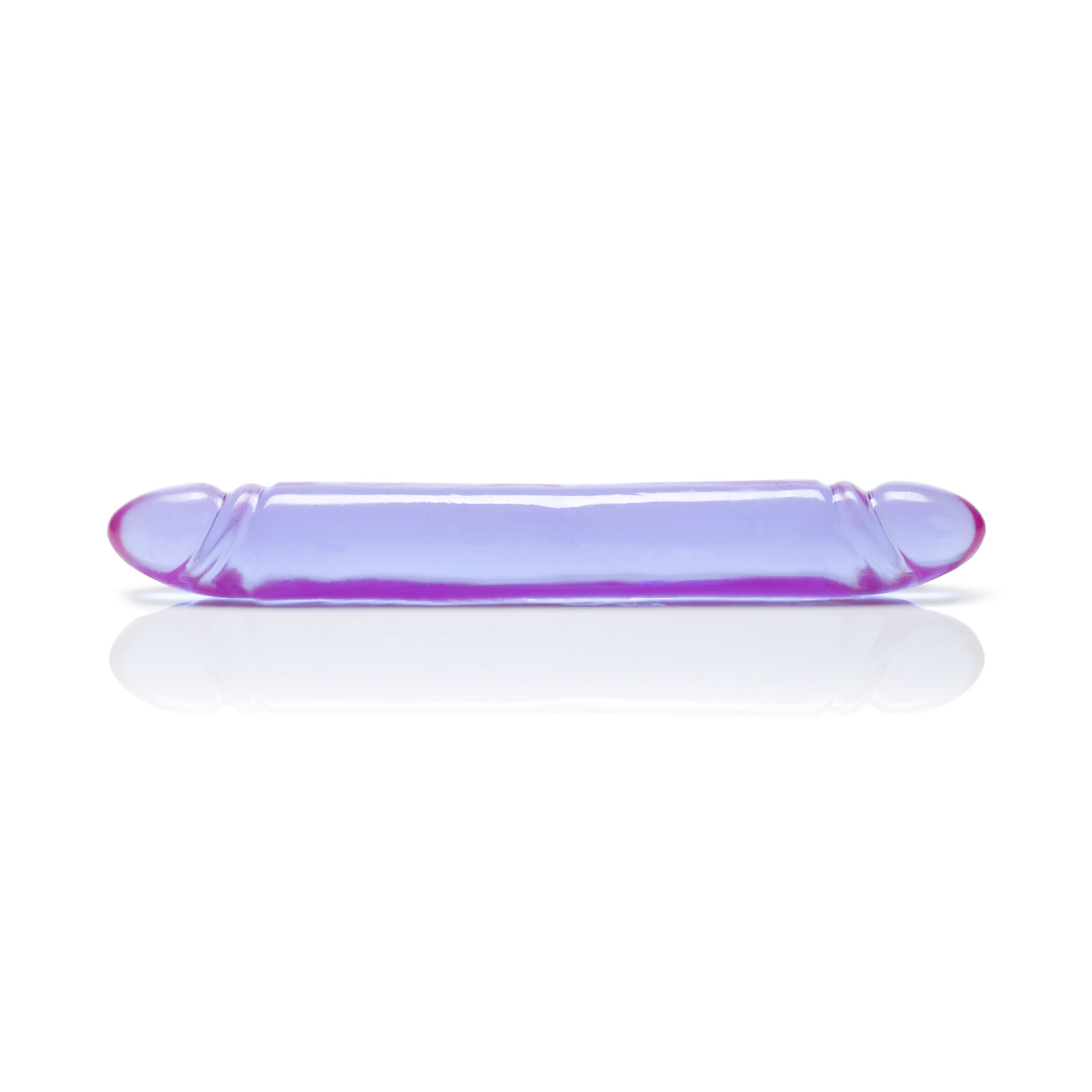 Reflective Gel Smooth Double Dong - Purple Luxe Ember Essentials