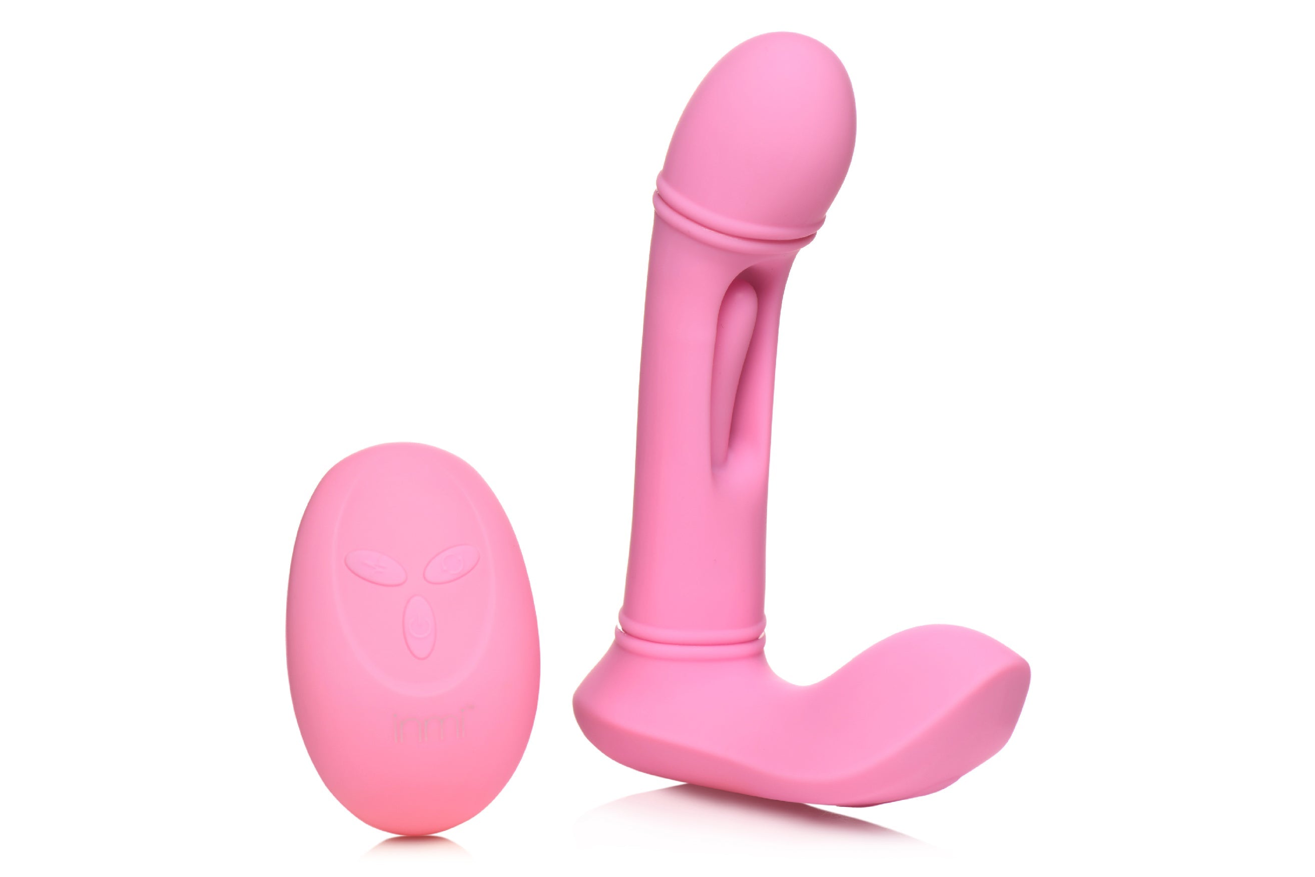 Flickers G-Flick Flicking G-Spot Vibrator With Remote - Pink Luxe Ember Essentials