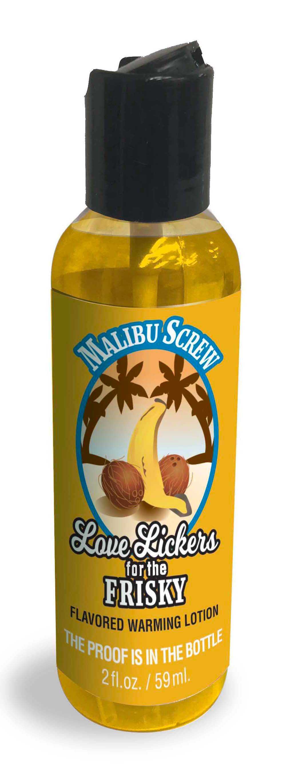 Love Lickers Massage Oil - Malibu Screw - 1.76 Fl. Oz. Luxe Ember Essentials