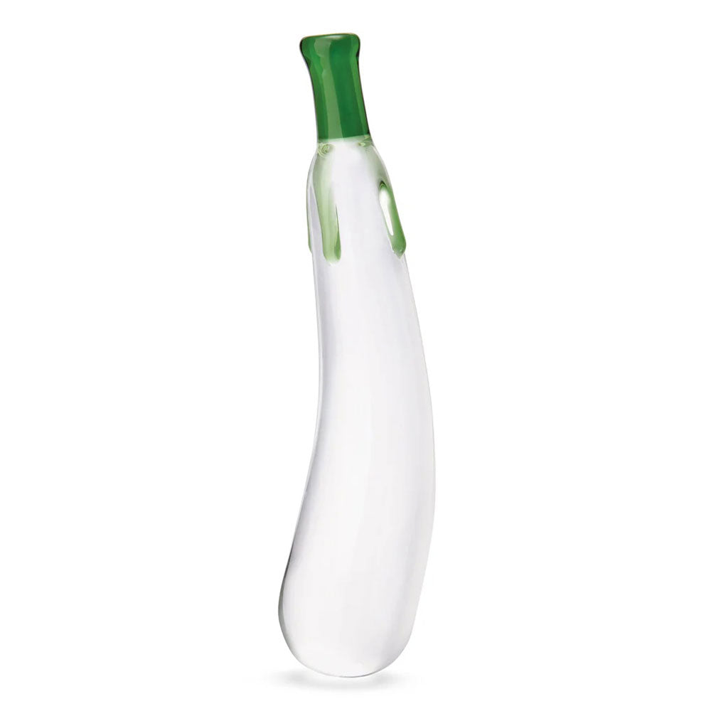 Eggplant Ecstasy 7.25" Glass Dildo Luxe Ember Essentials