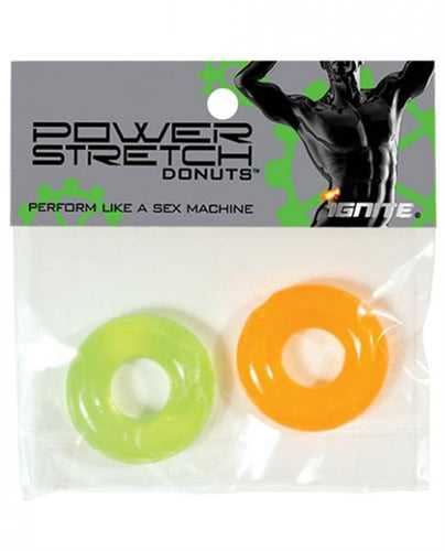 Power Stretch Donuts - 2 Pack - Orange and Green Luxe Ember Essentials