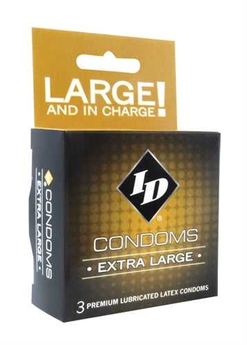 ID Extra Large Condoms - 3 Pack Luxe Ember Essentials