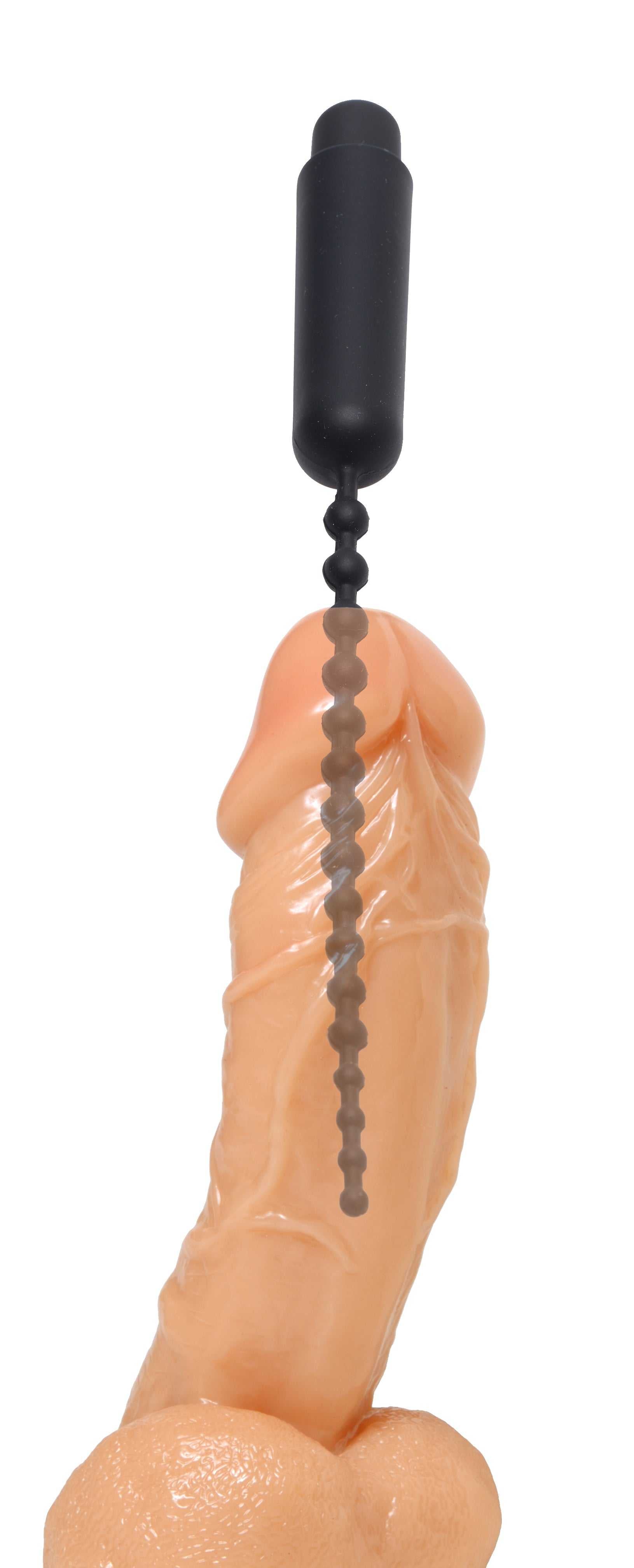 Dark Rod Vibrating Beaded Silicone Sound Luxe Ember Essentials