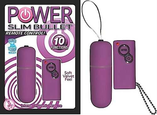 Power Slim Bullet Remote Control - Purple Luxe Ember Essentials
