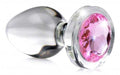 Pink Gem Glass Anal Plug - Large Luxe Ember Essentials