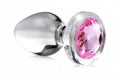 Pink Gem Glass Anal Plug - Small Luxe Ember Essentials