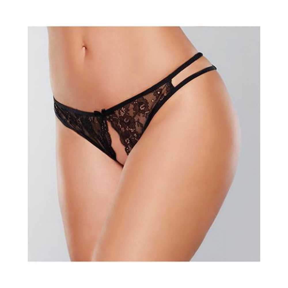 Adore Lovesick Panty - One Size - Black Luxe Ember Essentials