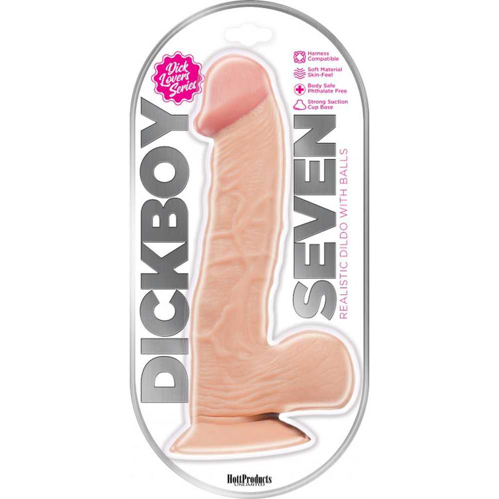 Dick Boy 7 Inch Dildo - Flesh Luxe Ember Essentials