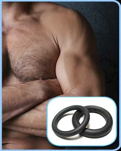 Neoprene Cock Rings Thin Large Luxe Ember Essentials