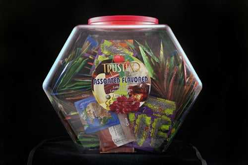 Trustex Assorted Flavors - 288 Piece Fishbowl Luxe Ember Essentials