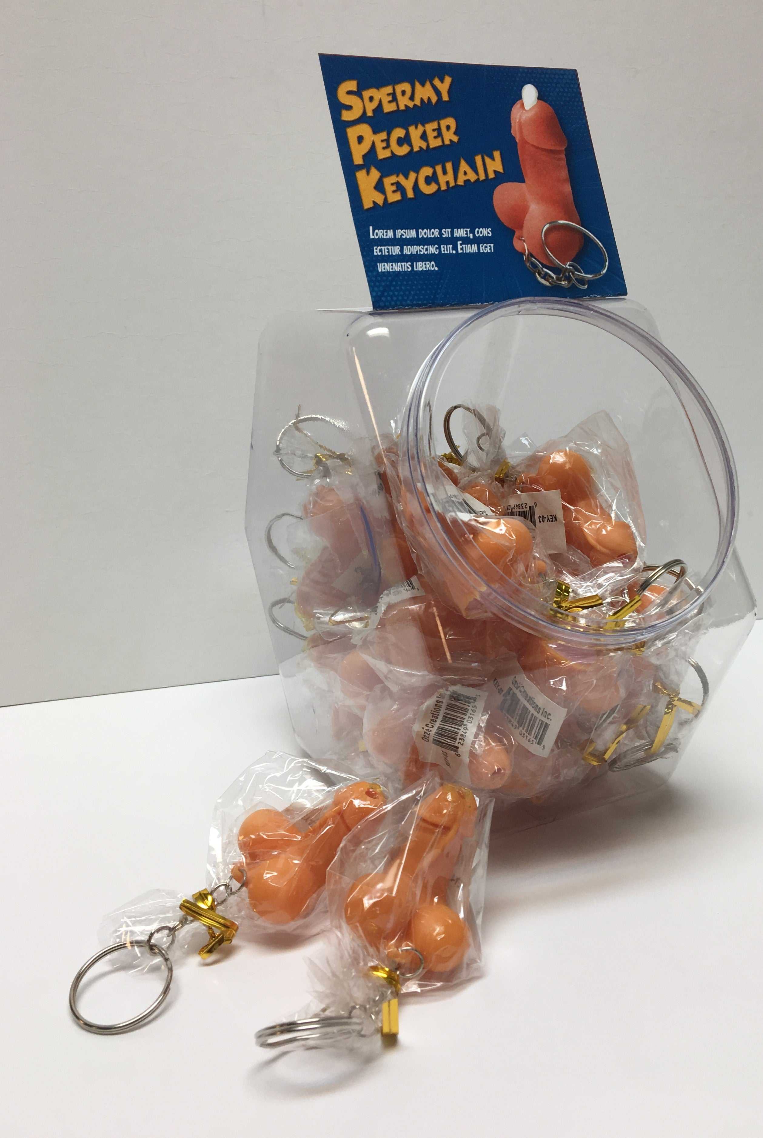 Spermy Pecker Keychain - 24 Count Bowl Luxe Ember Essentials