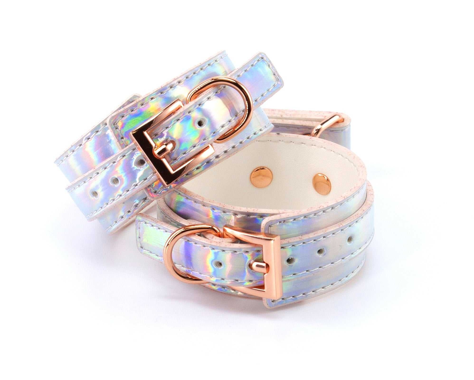 Cosmo Bondage - Ankle Cuffs - Rainbow Rainbow Luxe Ember Essentials