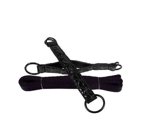 Sinful Bed Restraint Straps - Black Luxe Ember Essentials