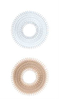 Mack Tuff Ribbed Cock Rings-Clear and Smoke Luxe Ember Essentials