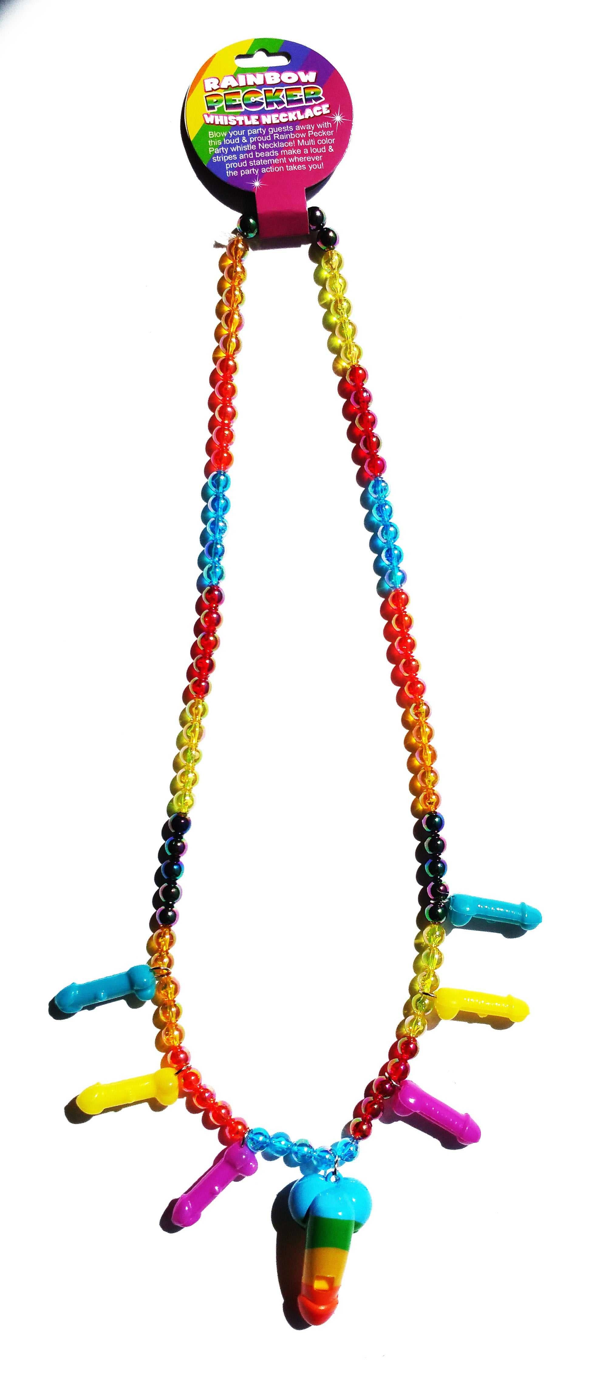 Rainbow Pecker Whistle Necklace Luxe Ember Essentials