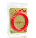 Wide Silicone Donut - Red - 2.25-Inch Diameter Luxe Ember Essentials