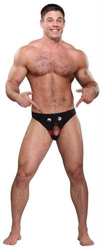 Mr. Nose Bikini - One Size - Black Luxe Ember Essentials