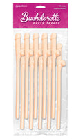 Bachelorette Party Favors - Dicky Sipping Straws - Light - 10 Piece Luxe Ember Essentials