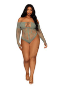 Long Sleeve Teddy - Queen Size - Sage Luxe Ember Essentials