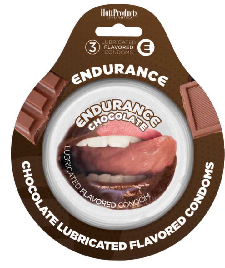 Endurance Condoms - Chocolate -3 Pack Luxe Ember Essentials