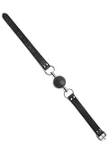 Solid Ball Gag - Black Luxe Ember Essentials