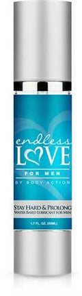 Endless Love for Men Stay Hard and Prolong Water Based Lubricant 1.7 Oz Luxe Ember Essentials